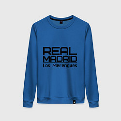 Свитшот хлопковый женский Real Madrid: Los Merengues, цвет: синий