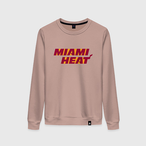 Женский свитшот NBA - Miami Heat / Пыльно-розовый – фото 1