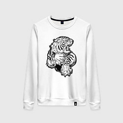 Женский свитшот Белый Тигр