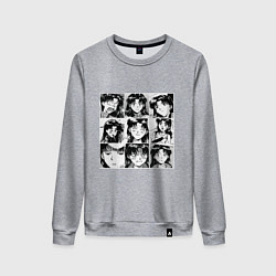 Свитшот хлопковый женский Такая разная Мисато Сан Евангелион, цвет: меланж