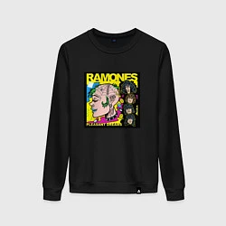 Свитшот хлопковый женский Art Ramones, цвет: черный