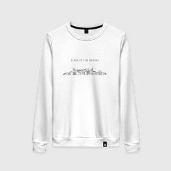 Свитшот хлопковый женский Lord Of The Drinks, цвет: белый