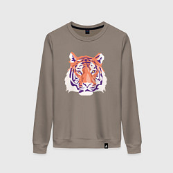 Женский свитшот Тигра оранжевый