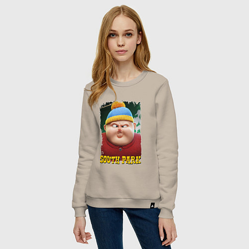 Женский свитшот Eric Cartman 3D South Park / Миндальный – фото 3