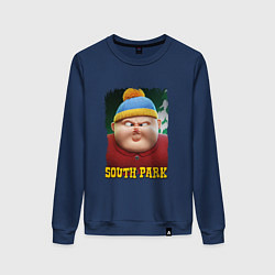 Свитшот хлопковый женский Eric Cartman 3D South Park, цвет: тёмно-синий