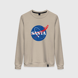 Свитшот хлопковый женский S A N T A NASA, цвет: миндальный
