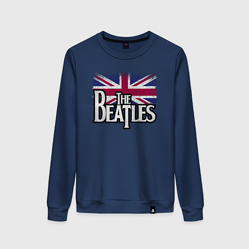 Женский свитшот The Beatles Great Britain Битлз / Тёмно-синий – фото 1