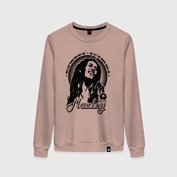 Свитшот хлопковый женский Боб, цвет: пыльно-розовый