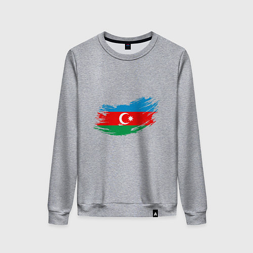 Женский свитшот Флаг - Азербайджан / Меланж – фото 1