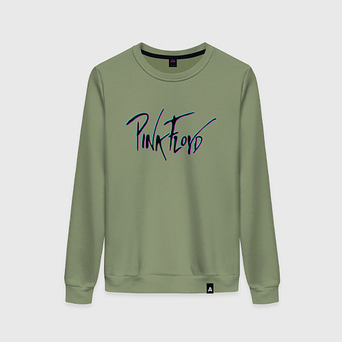 Женский свитшот PINK FLOYD GLITCH ПИНК ФЛОЙД ГЛИТЧ / Авокадо – фото 1