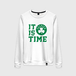 Женский свитшот IT IS CELTICS TIME НАСТАЛО ВРЕМЯ СЕЛТИКС BOSTON CE