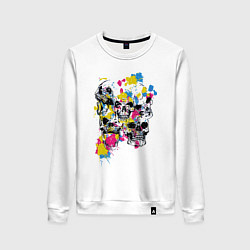 Женский свитшот Color & Skulls