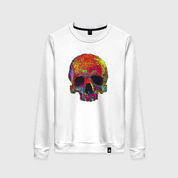 Женский свитшот Cool color skull