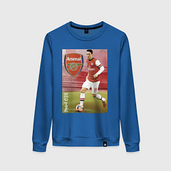 Свитшот хлопковый женский Arsenal, Mesut Ozil, цвет: синий