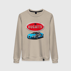 Свитшот хлопковый женский Bugatti, Italy, цвет: миндальный