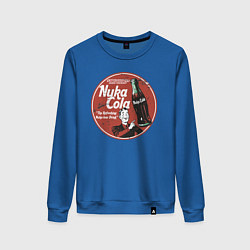 Свитшот хлопковый женский Nuka Cola Ice Cold Retro, цвет: синий