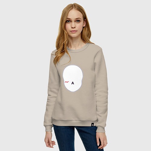 Женский свитшот Кросс Санс Из UnderVers X-Tale / Миндальный – фото 3