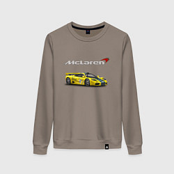 Свитшот хлопковый женский McLaren Motorsport Racing, цвет: утренний латте