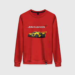 Свитшот хлопковый женский McLaren Motorsport Racing Team!, цвет: красный