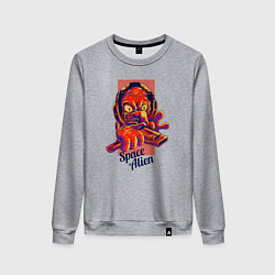 Женский свитшот Пришелец с бластером