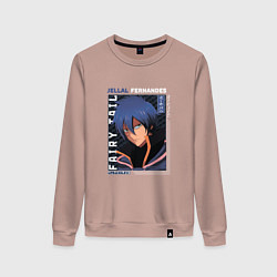 Свитшот хлопковый женский Жерар Фернандес Fairy Tail, цвет: пыльно-розовый