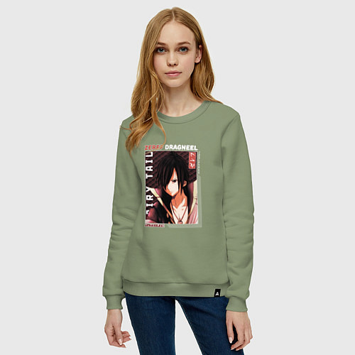 Женский свитшот Сказка о хвосте феи, Зереф / Авокадо – фото 3