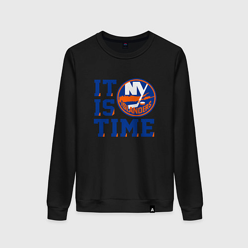 Женский свитшот It Is New York Islanders Time Нью Йорк Айлендерс / Черный – фото 1