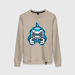 Свитшот хлопковый женский Shark player, цвет: миндальный