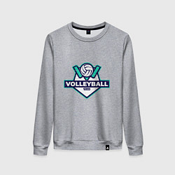 Свитшот хлопковый женский Volleyball - Club, цвет: меланж