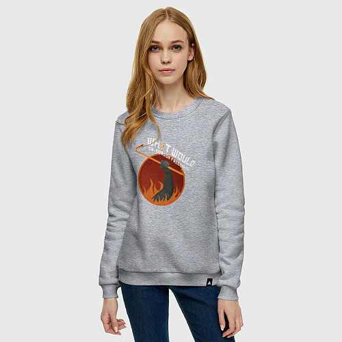 Женский свитшот Escape from City 17 / Меланж – фото 3