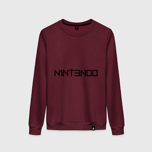 Женский свитшот Nintendo / Меланж-бордовый – фото 1
