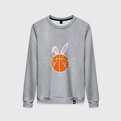 Свитшот хлопковый женский Basketball Bunny, цвет: меланж