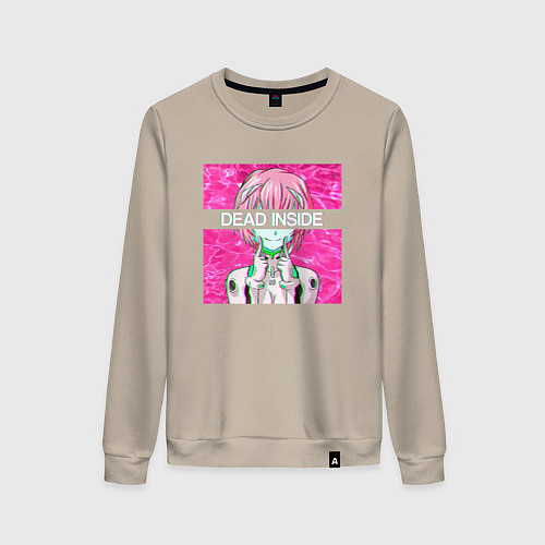 Женский свитшот Аянами Рей Dead Inside / Миндальный – фото 1
