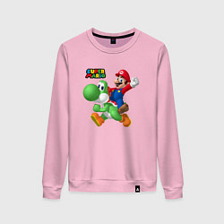 Женский свитшот Mario and Yoshi Super Mario