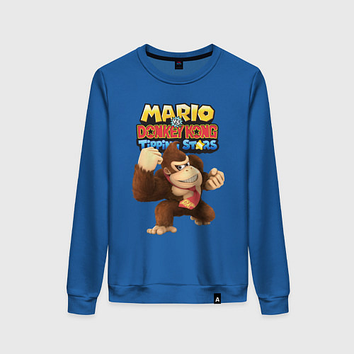 Женский свитшот Mario Donkey Kong Nintendo Gorilla / Синий – фото 1