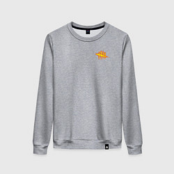 Свитшот хлопковый женский Dead by daylight пламя, цвет: меланж