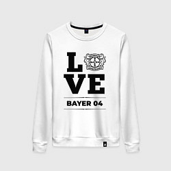 Свитшот хлопковый женский Bayer 04 Love Классика, цвет: белый