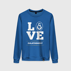 Свитшот хлопковый женский Galatasaray Love Classic, цвет: синий
