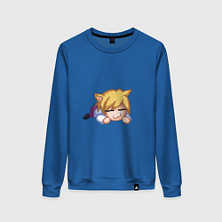 Свитшот хлопковый женский Неко-Арк, цвет: синий