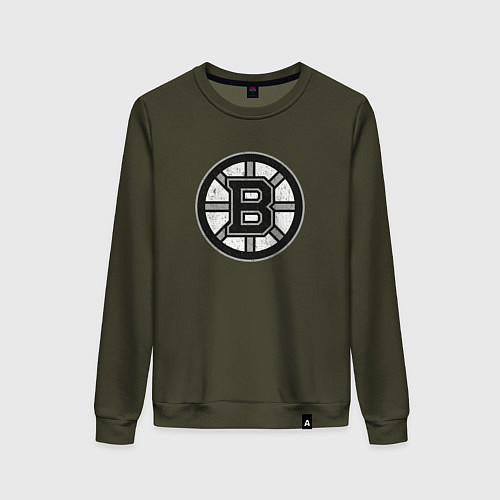 Женский свитшот BOSTON BRUINS СЕРЫЙ / Хаки – фото 1