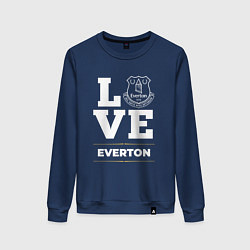 Свитшот хлопковый женский Everton Love Classic, цвет: тёмно-синий