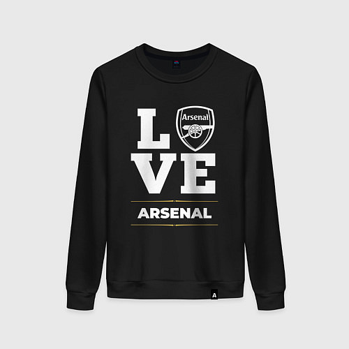 Женский свитшот Arsenal Love Classic / Черный – фото 1