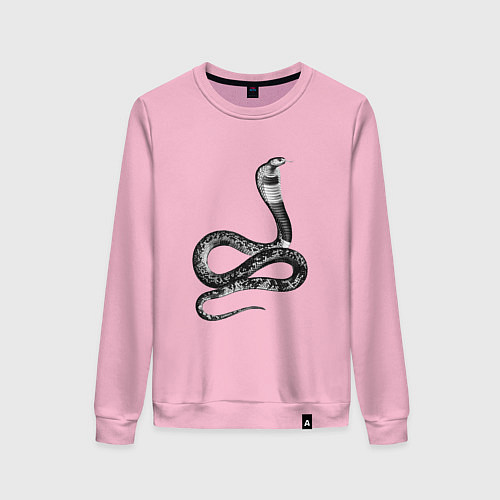 Женский свитшот Кобра Cobra / Светло-розовый – фото 1