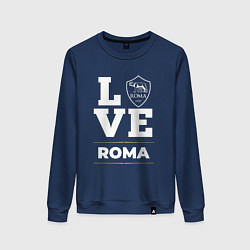 Свитшот хлопковый женский Roma Love Classic, цвет: тёмно-синий