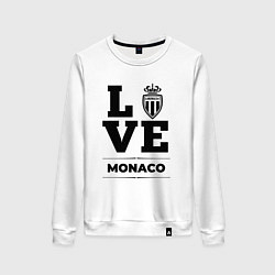 Свитшот хлопковый женский Monaco Love Классика, цвет: белый