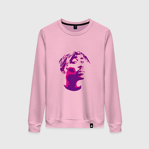 Женский свитшот 2pac in pink / Светло-розовый – фото 1