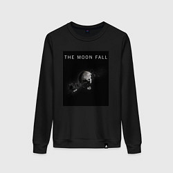 Свитшот хлопковый женский The Moon Fall Space collections, цвет: черный