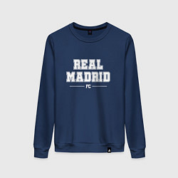 Свитшот хлопковый женский Real Madrid Football Club Классика, цвет: тёмно-синий
