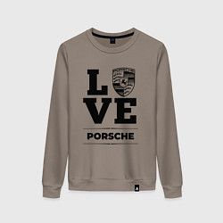 Свитшот хлопковый женский Porsche Love Classic, цвет: утренний латте