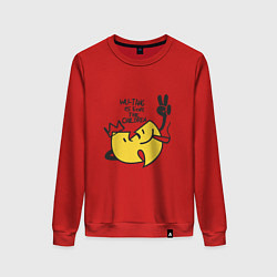 Свитшот хлопковый женский Wu-Tang Is For The Children, цвет: красный